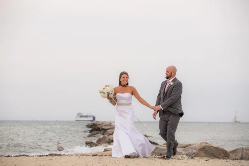 Wedding celebration at Jetties Beach
